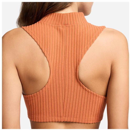 Nike Γυναικεία αμάνικη μπλούζα Sportswear Chill Knit Tight Mock-Neck Ribbed Cropped Tank Top